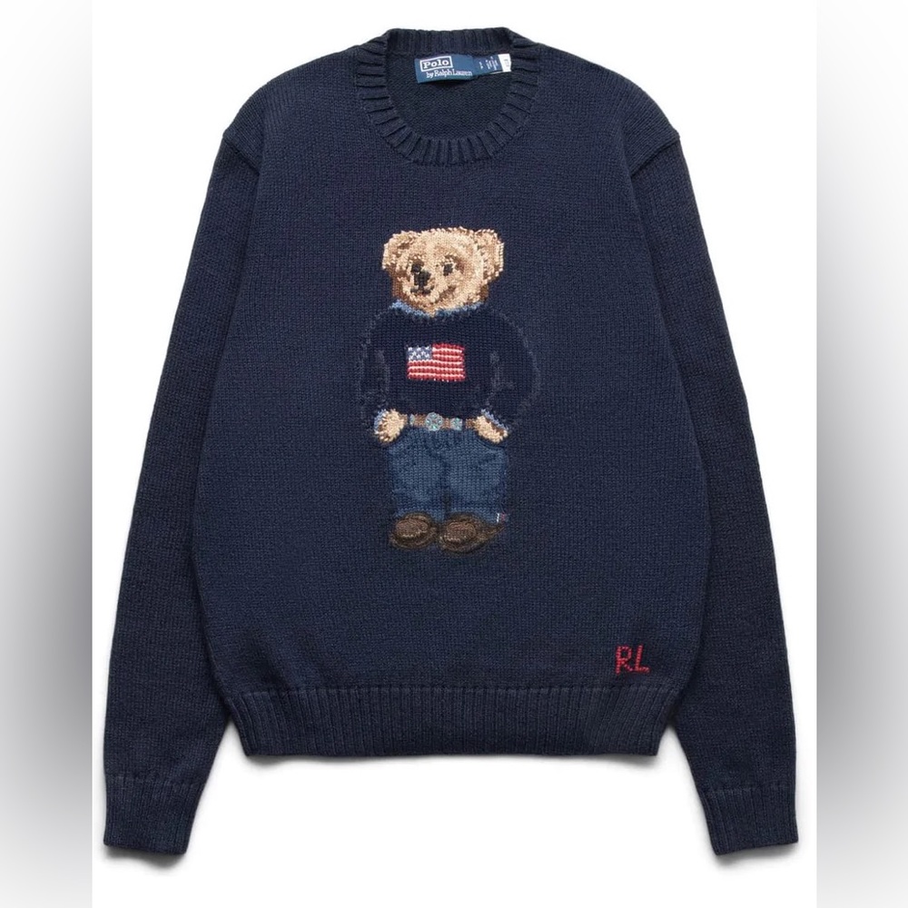 ❌SOLD❌Polo Bear 🐻 Cotton-Linen Sweater